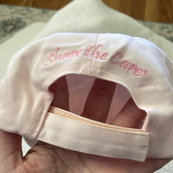 Pink “Share the Care” Breast Cancer Awareness Women’s adjustable ball cap. - Picture 3 of 6